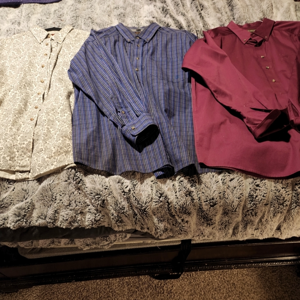 3 XXL Ariat mens shirts